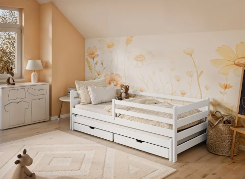 HABI 90x200 beyaz çift kişilik yavrulu yatak Lano Meble