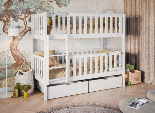 KSAWERY 80x180 Weiß Etagenbett Lano Möbel