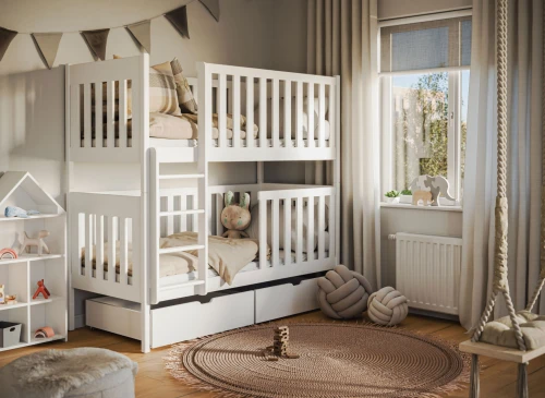 DAWID 90x190 Weiß Etagenbett Lano Möbel