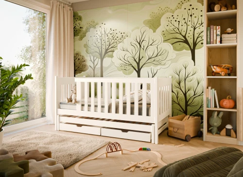 KAJA 90x190 Weiß Kinderbett mit Ausziehbett Lano Möbel