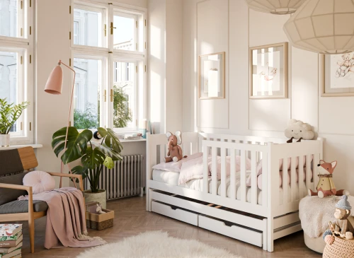 KAJA 80x180 Weiß Kinderbett mit Ausziehbett Lano Möbel