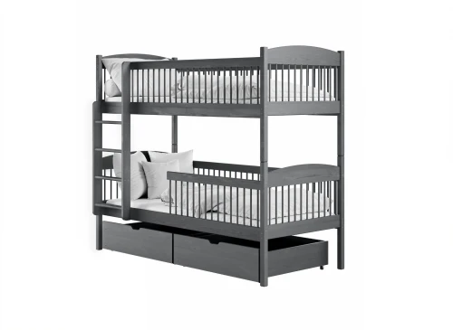 LUNA 90x200 Graphit Etagenbett Lano Möbel
