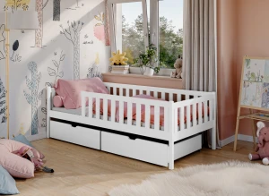 ANTONIO 90x200 Rosa Einzelbett für Kinder Lano Möbel