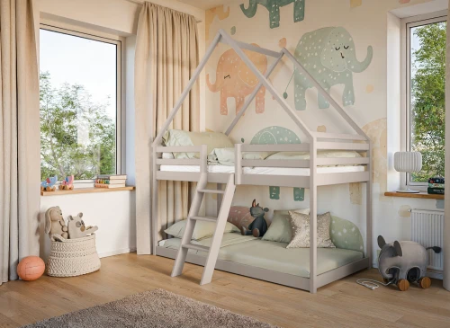 SWEET 90x200 Kaschmir Etagenbett Hausbett Lano Möbel