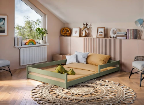 ZOFIA 120x200 Olivgrün Einzelkinderbett Lano Möbel