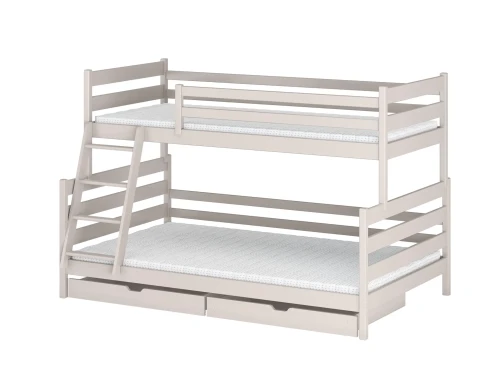 FAMI 90x200/120x200 Kaşmir Geniş Alt Katlı Ranza Lano Meble