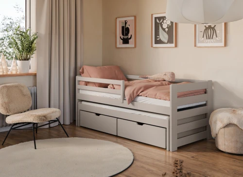 SENSO 80x190 kaşmir sürgülü çift kişilik yatak Lano Meble