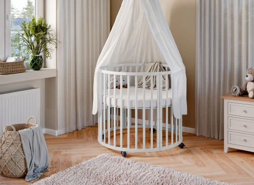 HANIA fi 90 Weiß Babybett Laufstall Lano Möbel