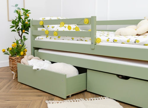 SENSO 80x180 Zeytin Yeşili Yavrulu Çift Kişilik Yatak Lano Möbel