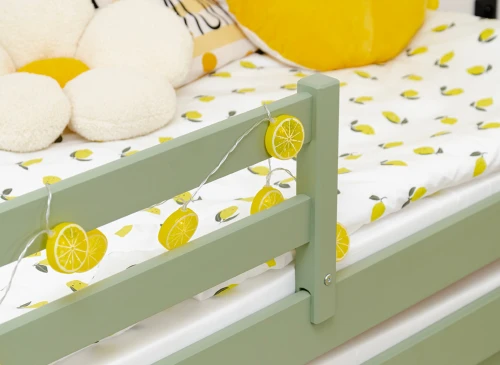 SENSO 90x180 Zeytin Yeşili Sürgülü Çift Kişilik Yatak Lano Möbel