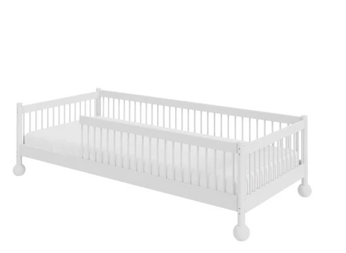 STAR 90x200 Weiß montessori Einzelbett für Kinder Lano Möbel