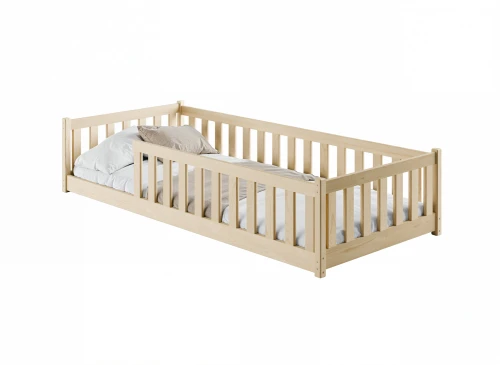 BELLA 90x190 Gri Montessori Çocuk Yer Yatağı Lano Meble