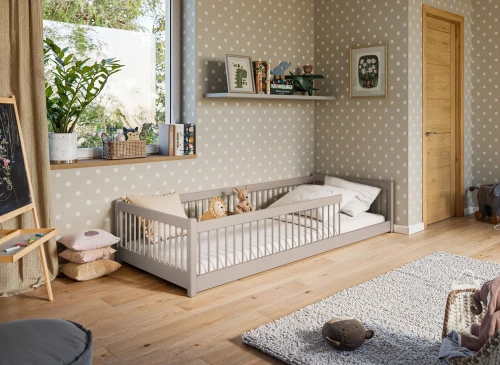 PEDRO 80x180 kaşmir Montessori yer yatağı çocuk yatağı Lano Möbel