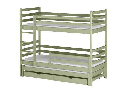 LUK 80x200 olive green bunk bed Lano Furniture