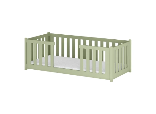 FERO 80x180 Zeytin Yeşili Montessori Yer Yatağı Çocuk Karyolası Lano Möbel