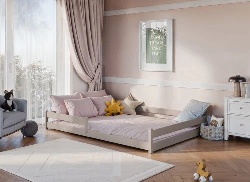 FINI 140x200 kaşmir Montessori yer yatağı çocuk yatağı Lano Möbel