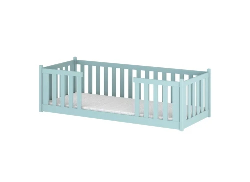 FERO 90x190 Blau Montessori-Bodenbett für Kinder Lano Möbel