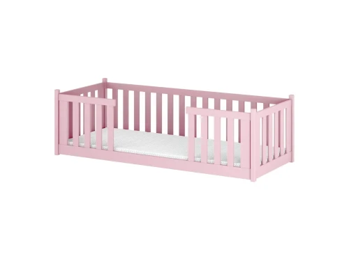 FERO 90x190 Rosa Montessori-Bodenbett für Kinder Lano Möbel
