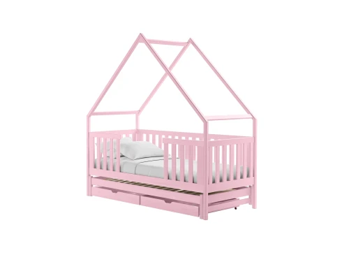 MAGIC 90x200 Rosa Ausziehbett Hausbett Lano Möbel