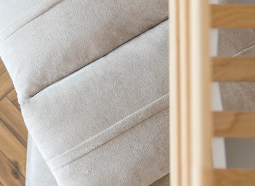 SAVIO 90x200/140x200 Olivgrün Etagenbett mit ausziehbarem Sofa beige Stoff  perfect harmony 02 Lano Möbel