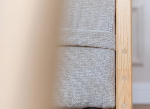 SAVIO 90x200/140x200 Rosa Etagenbett mit ausziehbarem Sofa beige Stoff  perfect harmony 02 Lano Möbel