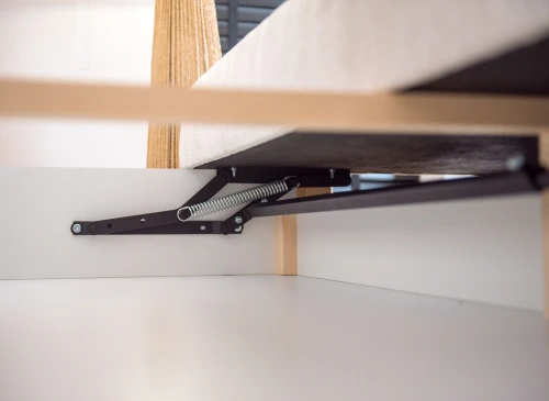 SAVIO 90x200/140x200 Rosa Etagenbett mit ausziehbarem Sofa beige Stoff  perfect harmony 02 Lano Möbel