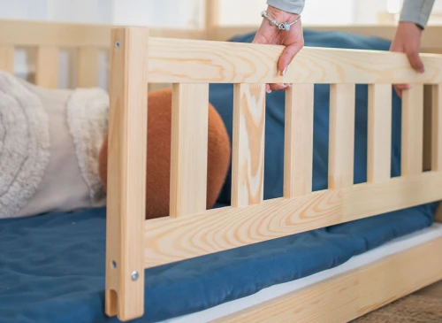 BOGUŚ 90x200 Kiefer Montessori-Bodenbett für Kinder Tipi Lano Möbel