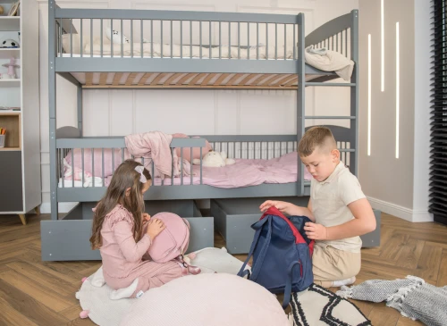 LUNA 90x200 Graphit Etagenbett Lano Möbel