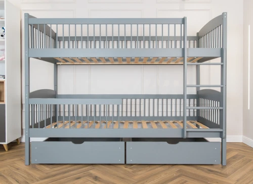 LUNA 90x200 Graphit Etagenbett Lano Möbel