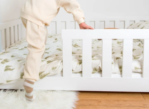 OTIS 120x200 white Montessori floor bed for children Lano Furniture
