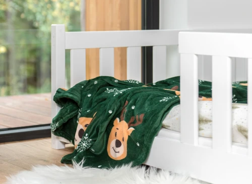 OTIS 120x200 white Montessori floor bed for children Lano Furniture