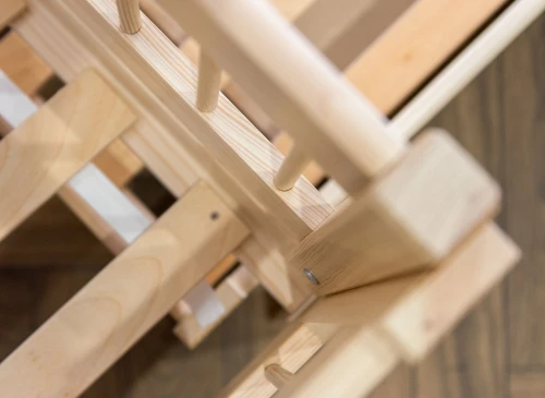 SOFTI 90x200 Kiefer Kinderbett mit Ausziehbett Lano Möbel