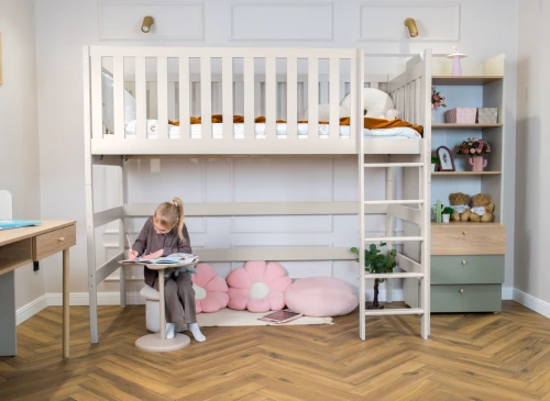 LAURA 80x200 kaşmir tek kişilik ranza loft yatak Lano Möbel