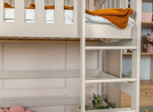 LAURA 90x190 kaşmir tek kişilik ranza loft yatak Lano Meble