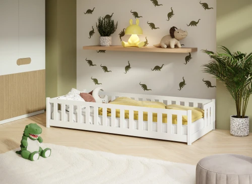 ZOYA 90x200 Beyaz Tek Kişilik Çocuk Yatağı Lano Möbel