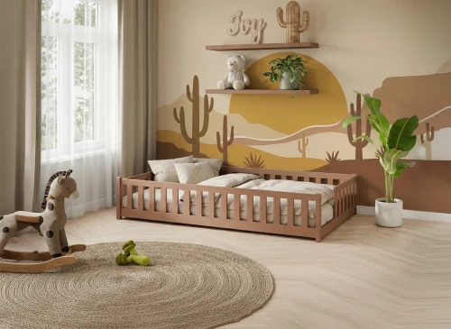 ZOYA 80x180 Tarçın Tek Kişilik Çocuk Karyolası Lano Möbel