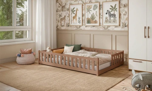 LEVI 140x200 cinnamon single children's bed Lano Furniture
