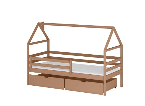 ARON 80x190 cinnamon single children's bed Lano Furniture