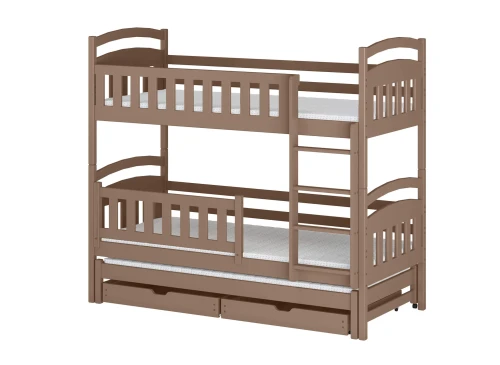 BLANKA 90x200 milk chocolate bunk bed Lano Furniture