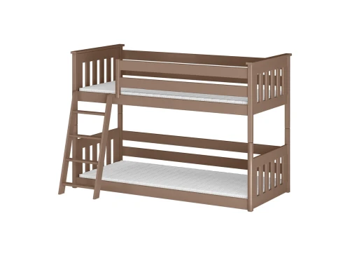 KEVIN 80x170 milk chocolate bunk bed Lano Furniture