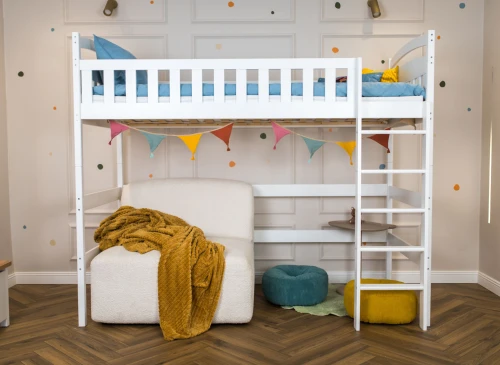 MIA 90x190 Beyaz Loft Ranza Lano Meble