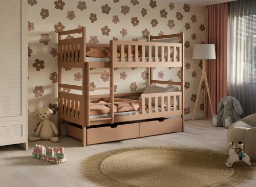 MONIKA 90x180 Zimt Etagenbett Lano Möbel