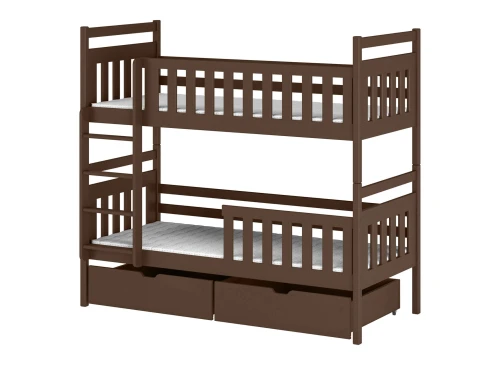 MONIKA 80x180 Zartbitterschokolade Etagenbett Lano Möbel