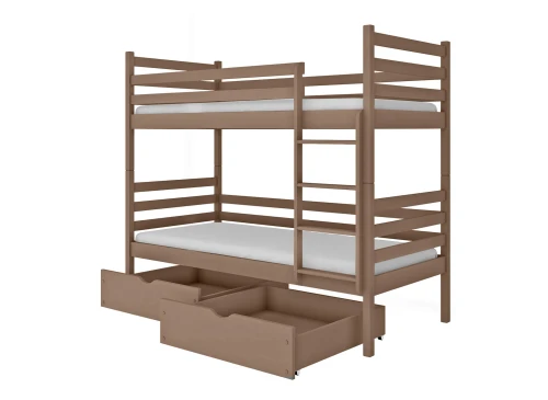 NEMO 90x190 Milchschokolade Etagenbett Lano Möbel