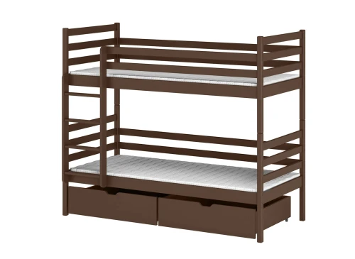 NEMO 80x200 Zartbitterschokolade Etagenbett Lano Möbel
