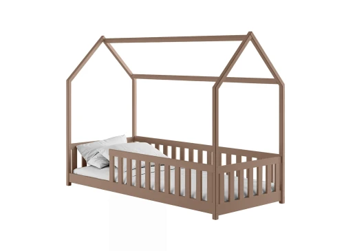 NOAH 90x200 Milchschokolade Einzelkinderbett Hausbett Lano Möbel