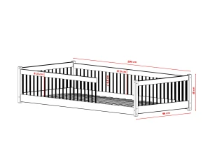 PEDRO 90x200 Zimt Einzelkinderbett Lano Möbel