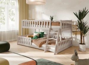 NICE 90x200/120x200 Kaschmir Etagenbett mit breiter Liegefläche Lano Möbel