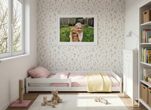 ALIS 80x160 Beyaz Montessori Yer Yatağı Çocuk Yatağı Lano Meble