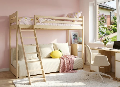 SOFINO 90x200/140x200 Çam Ranza, Açılır Kanepeli, Bej Kumaş Poso 38 Lano Meble